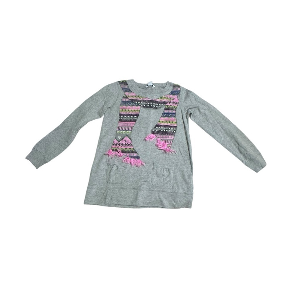 Heartstrings Girls Size 12
Novelty Graphic Long Sweatshirt Embellished k216